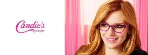 person in pink Candies eyeglasses